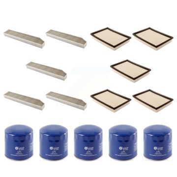5x Air + 5x Cabin + 5x Engine Oil Filter (15 Total) Kit For Jeep Grand Cherokee KFM-102859
