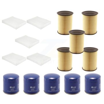 5x Air + 5x Cabin + 5x Engine Oil Filter (15 Total) Kit For 20-22 Lincoln Corsair 2.3L KFM-102869
