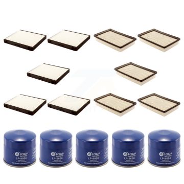 5x Air + 5x Cabin + 5x Engine Oil Filter (15 Total) Kit For Hyundai Elantra Tiburon KFM-102870