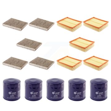 5x Air + 5x Cabin + 5x Engine Oil Filter (15 Total) Kit For 03-05 Volkswagen Passat 2.8L KFM-102874