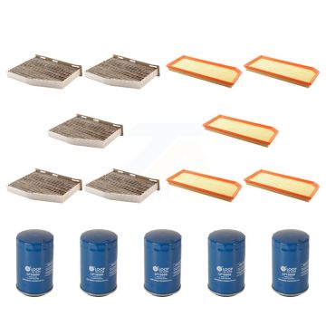 5x Air + 5x Cabin + 5x Engine Oil Filter (15 Total) Kit For Volkswagen Jetta Audi A3 TT KFM-102875