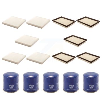 5x Air + 5x Cabin + 5x Engine Oil Filter (15 Total) Kit For 2008 INFINITI FX35 3.5L KFM-102898