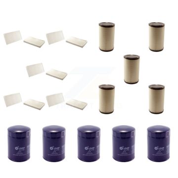 5x Air + 5x Cabin + 5x Engine Oil Filter (15 Total) Kit For Cadillac Escalade KFM-102913