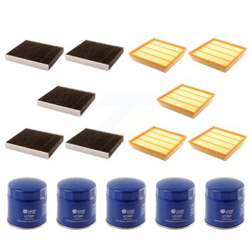 5x Air + 5x Cabin + 5x Engine Oil Filter (15 Total) Kit For Cadillac SRX Saab 9-4X 3.0L KFM-102919