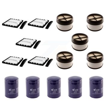 5x Air + 5x Cabin + 5x Engine Oil Filter (15 Total) Kit For GMC Chevrolet Sierra 2500 HD KFM-102946