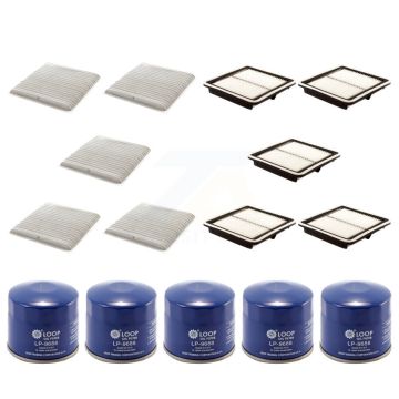 5x Air + 5x Cabin + 5x Engine Oil Filter (15 Total) Kit For Subaru Outback B9 Tribeca KFM-102964
