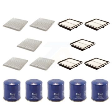 5x Air + 5x Cabin + 5x Engine Oil Filter (15 Total) Kit For Subaru Outback Legacy KFM-102972