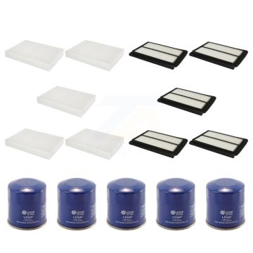 5x Air + 5x Cabin + 5x Engine Oil Filter (15 Total) Kit For Nissan Rogue Sport Qashqai KFM-102982