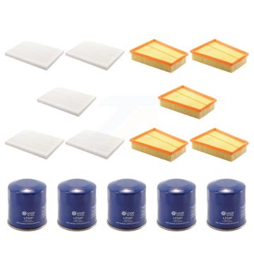 5x Air + 5x Cabin + 5x Engine Oil Filter (15 Total) Kit For 2007-2012 Nissan Sentra 2.0L KFM-102989