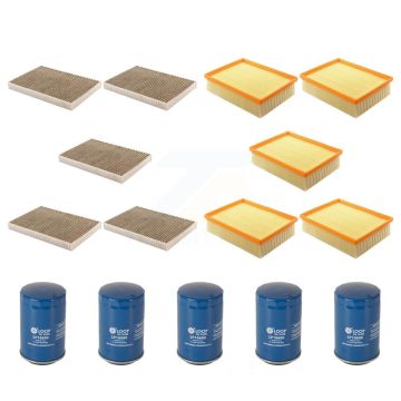 5x Air + 5x Cabin + 5x Engine Oil Filter (15 Total) Kit For 2009 Audi A4 Quattro KFM-102992
