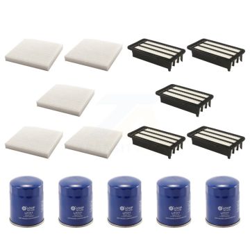 5x Air + 5x Cabin + 5x Engine Oil Filter (15 Total) Kit For Honda Civic CR-V KFM-103000