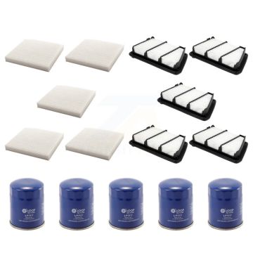 5x Air + 5x Cabin + 5x Engine Oil Filter (15 Total) Kit For 2017-2018 Honda CR-V 2.4L KFM-103002