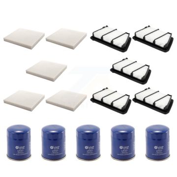 5x Air + 5x Cabin + 5x Engine Oil Filter (15 Total) Kit For 2019 Honda CR-V 2.4L KFM-103004