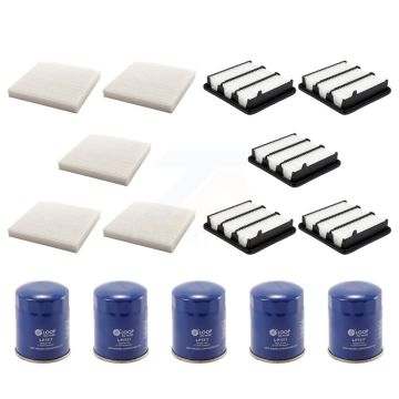 5x Air + 5x Cabin + 5x Engine Oil Filter (15 Total) Kit For Honda Civic CR-V 1.5L KFM-103009