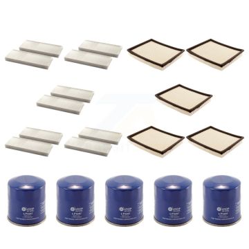 5x Air + 5x Cabin + 5x Engine Oil Filter (15 Total) Kit For 2010 Nissan Frontier 4.0L KFM-103014