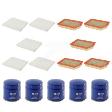 5x Air + 5x Cabin + 5x Engine Oil Filter (15 Total) Kit For 2014-2018 Jeep Cherokee 2.4L KFM-103021