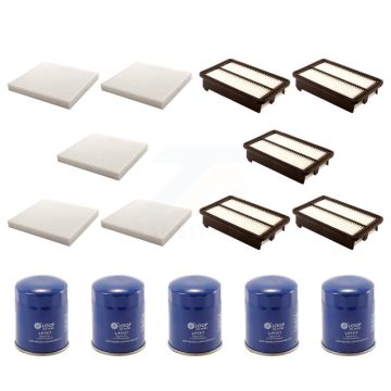 5x Air + 5x Cabin + 5x Engine Oil Filter (15 Total) Kit For Honda Civic Acura ILX 2.4L KFM-103033
