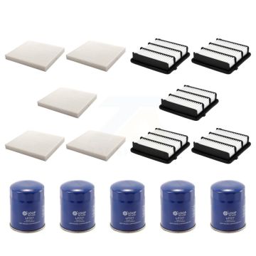 5x Air + 5x Cabin + 5x Engine Oil Filter (15 Total) Kit For Honda Accord KFM-103052