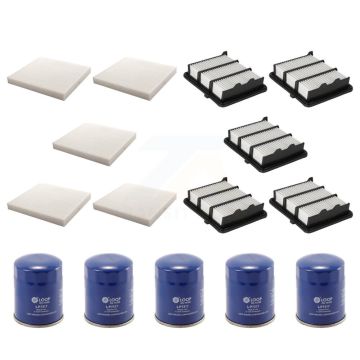 5x Air + 5x Cabin + 5x Engine Oil Filter (15 Total) Kit For 2018-2022 Honda Accord 1.5L KFM-103053
