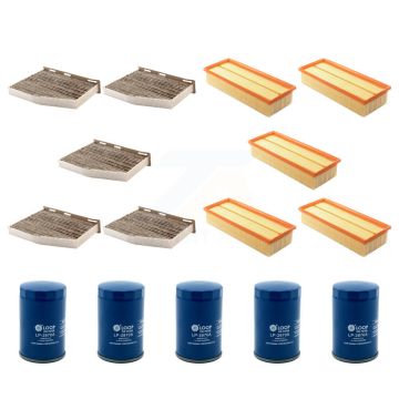 5x Air + 5x Cabin + 5x Engine Oil Filter (15 Total) Kit For Volkswagen Jetta KFM-103070