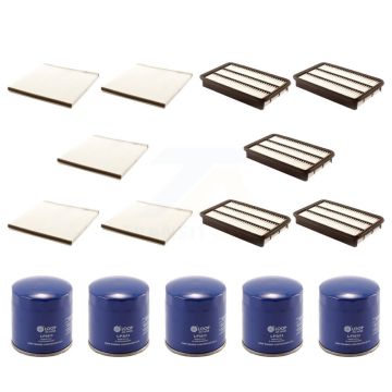 5x Air + 5x Cabin + 5x Engine Oil Filter (15 Total) Kit For Toyota Avalon Solara 3.0L KFM-103076