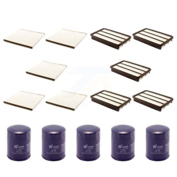 5x Air + 5x Cabin + 5x Engine Oil Filter (15 Total) Kit For 2002-2003 Toyota Solara 2.4L KFM-103080