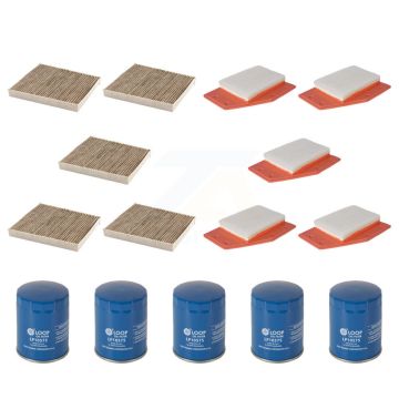 5x Air + 5x Cabin + 5x Engine Oil Filter (15 Total) Kit For 2017 Buick LaCrosse 3.6L KFM-103089