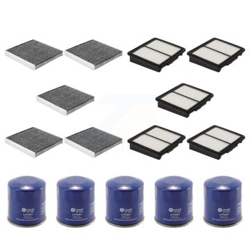 5x Air + 5x Cabin + 5x Engine Oil Filter (15 Total) Kit For INFINITI M37 Q70 Q70L KFM-103100