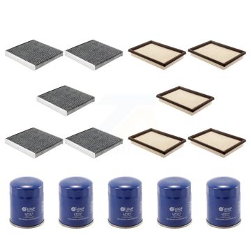 5x Air + 5x Cabin + 5x Engine Oil Filter (15 Total) Kit For INFINITI Q70 Q70L M56 KFM-103101