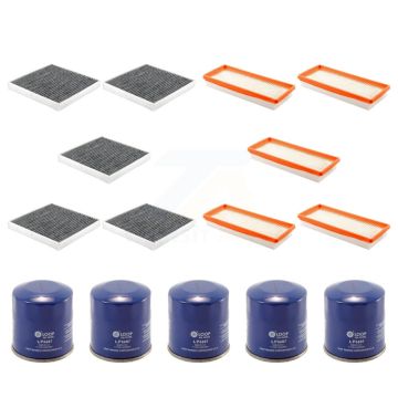 5x Air + 5x Cabin + 5x Engine Oil Filter (15 Total) Kit For Smart Fortwo 1.0L KFM-103103