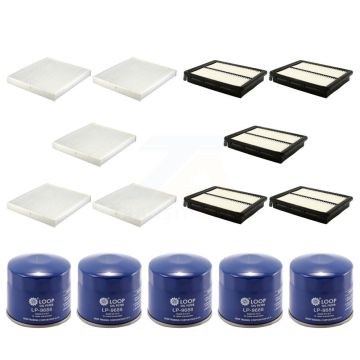5x Air + 5x Cabin + 5x Engine Oil Filter (15 Total) Kit For Kia Optima KFM-103115