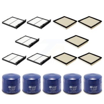 5x Air + 5x Cabin + 5x Engine Oil Filter (15 Total) Kit For 2022-2023 Subaru WRX KFM-103126