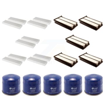 5x Air + 5x Cabin + 5x Engine Oil Filter (15 Total) Kit For Honda Accord Acura TL CL KFM-103132