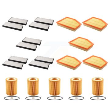 5x Air + 5x Cabin + 5x Engine Cartridge Oil Filter (15 Total) Kit For BMW 530i 525i 530xi KFM-103150