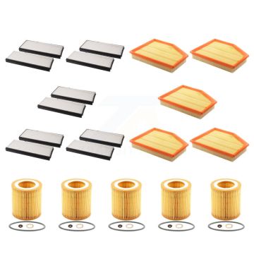 5x Air + 5x Cabin + 5x Engine Cartridge Oil Filter (15 Total) Kit For BMW 530xi 528i 525i KFM-103151