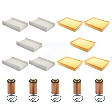 5x Air + 5x Cabin + 5x Engine Cartridge Oil Filter (15 Total) Kit For Mercedes-Benz 2500 KFM-103155