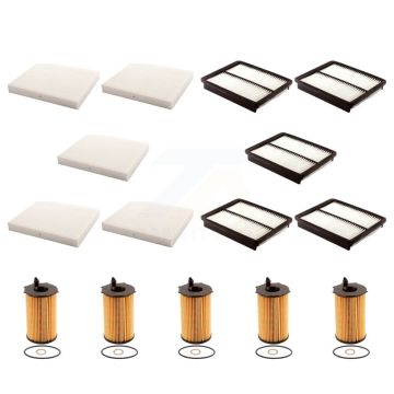 5x Air + 5x Cabin + 5x Engine Cartridge Oil Filter (15 Total) Kit For Hyundai Santa Fe KFM-103164