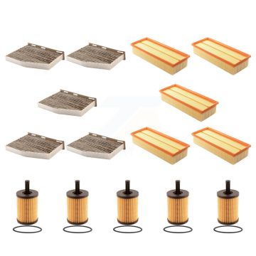 5x Air + 5x Cabin + 5x Engine Cartridge Oil Filter (15 Total) Kit For Volkswagen Jetta CC KFM-103178