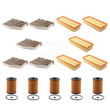 5x Air + 5x Cabin + 5x Engine Cartridge Oil Filter (15 Total) Kit For Volkswagen Jetta KFM-103183