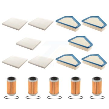 5x Air + 5x Cabin + 5x Engine Cartridge Oil Filter (15 Total) Kit For Cadillac CTS KFM-103189