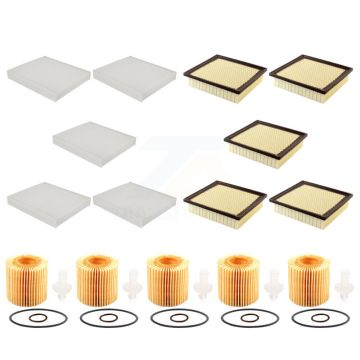 5x Air + 5x Cabin + 5x Engine Cartridge Oil Filter (15 Total) Kit For Lexus RX350 RX350L KFM-103207