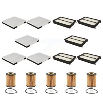 5x Air + 5x Cabin + 5x Engine Cartridge Oil Filter (15 Total) Kit For 20-23 Kia Telluride KFM-103216