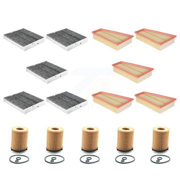 5x Air + 5x Cabin + 5x Engine Cartridge Oil Filter (15 Total) Kit For KFM-103282