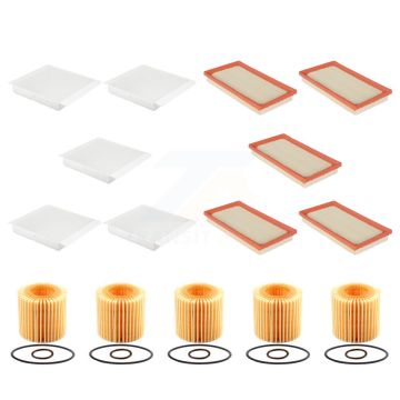 5x Air + 5x Cabin + 5x Engine Cartridge Oil Filter (15 Total) Kit For Toyota C-HR KFM-103284