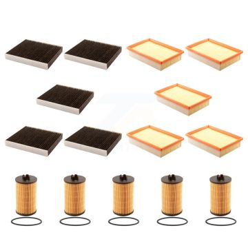 5x Air + 5x Cabin + 5x Engine Cartridge Oil Filter (15 Total) Kit For Chevrolet Sonic KFM-103301