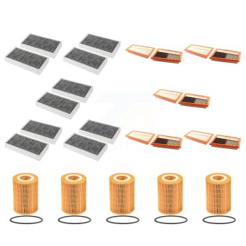 5x Air + 5x Cabin + 5x Engine Cartridge Oil Filter (15 Total) Kit For Mercedes-Benz ML350 KFM-103302