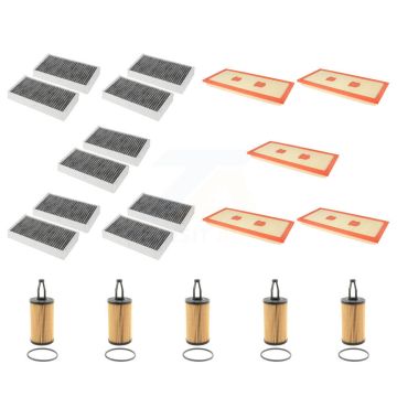 5x Air + 5x Cabin + 5x Engine Cartridge Oil Filter (15 Total) Kit For Mercedes-Benz R350 KFM-103304