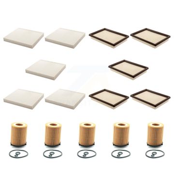 5x Air + 5x Cabin + 5x Engine Cartridge Oil Filter (15 Total) Kit For INFINITI Q60 2.0L KFM-103323