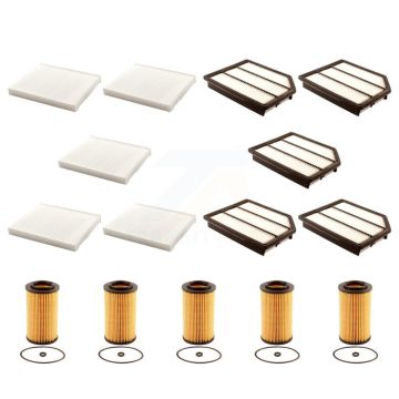 5x Air + 5x Cabin + 5x Engine Cartridge Oil Filter (15 Total) Kit For Hyundai Veracruz KFM-103346