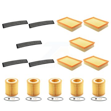 5x Air + 5x Cabin + 5x Engine Cartridge Oil Filter (15 Total) Kit For 2006 BMW 330i 330Ci KFM-103352